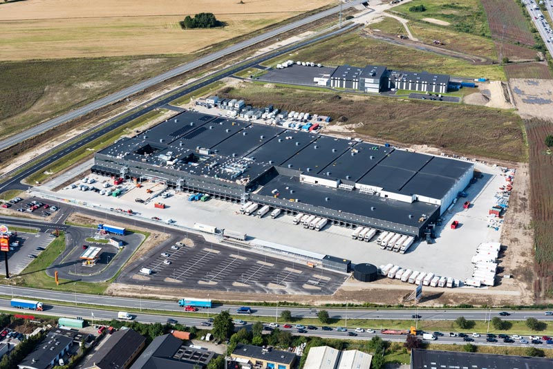 FoodService Danmark's nye lager og logistikcenter skrider frem