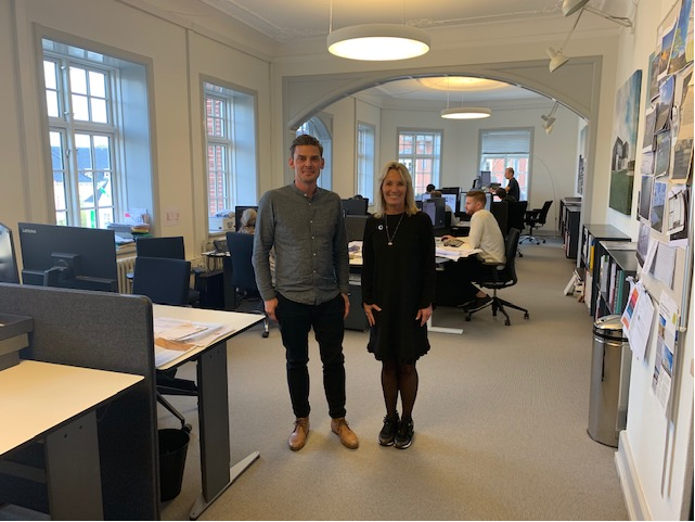 Lene Espersen visiting our office in Aalborg